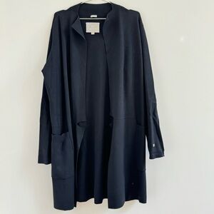 Soia & Kyo Black Open Front Sweater